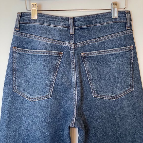 TopShop Moto Womens Size 28 Hi Rise Denim Jeans Embellished Side Stripes Bling - Picture 4 of 14